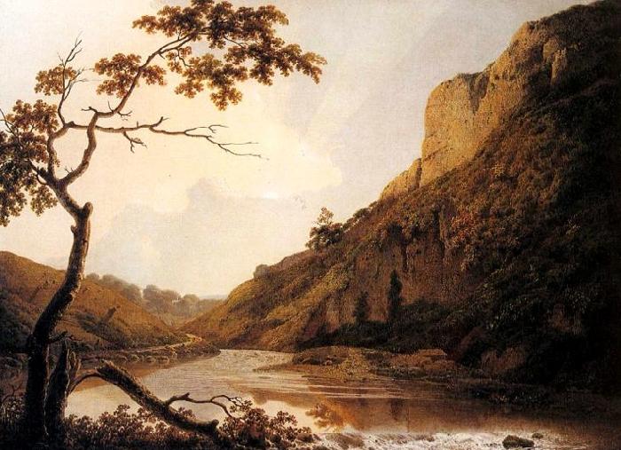 Joseph wright of derby Matlock Tor oil painting picture